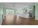 Bright, open kitchen boasts an island and stainless steel appliances at 1009 Hopscotch Ln., Conway, SC 29526