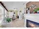 Charming breakfast nook featuring a fireplace, tile flooring, and plenty of natural light at 103 Robin Ct., Murrells Inlet, SC 29576
