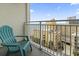 Relax on this balcony with ocean views and comfortable seating to enjoy the outdoors at 1207 S Ocean Blvd. # 51001, Myrtle Beach, SC 29577