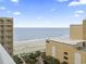 Expansive ocean view from the balcony with beach access, perfect for relaxation and enjoying the sun at 1207 S Ocean Blvd. # 51001, Myrtle Beach, SC 29577