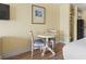 Cozy room area with a small dinette and a kitchenette at 1207 S Ocean Blvd. # 51001, Myrtle Beach, SC 29577