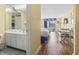 Inviting room with two comfortable beds, balcony access and connected bathroom at 1207 S Ocean Blvd. # 51001, Myrtle Beach, SC 29577