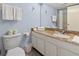 Well-lit bathroom with vanity, sink, and ample counter space at 1207 S Ocean Blvd. # 51312, Myrtle Beach, SC 29577