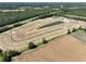 High angle aerial view showing neighborhood development progress, highlighting lots available to build on at 123 Westfield Circle, Conway, SC 29526