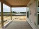 New home back porch overlooking a scenic pond, offering serene views and a relaxing atmosphere at 123 Westfield Circle, Conway, SC 29526