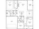 Detailed floor plan showcasing the layout of the home, including the kitchen, bedrooms, and living areas at 123 Westfield Circle, Conway, SC 29526