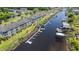 Aerial view of community waterfront condos with private boat docks at 131 Waypoint Ridge Ave. # Q26, Little River, SC 29566