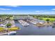 Aerial view of waterway with marina, condos and waterfront restaurants at 131 Waypoint Ridge Ave. # Q26, Little River, SC 29566