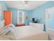 Bright bedroom featuring pastel walls, white trim, wood flooring, and a window at 131 Waypoint Ridge Ave. # Q26, Little River, SC 29566