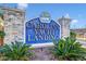 Carolina Yacht Landing sign with tropical plants at 131 Waypoint Ridge Ave. # Q26, Little River, SC 29566