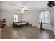 Neutral bedroom with vinyl plank flooring and a ceiling fan at 1342 Highway 90, Conway, SC 29526