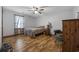 Bedroom featuring a large window and hardwood floors at 1342 Highway 90, Conway, SC 29526