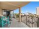 Spacious condo balcony with chairs offering views of the surrounding area at 1425 S Ocean Blvd. # 2A, North Myrtle Beach, SC 29582