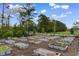 A community garden with raised beds in a well-maintained area at 1560 Swing Bridge Way, Myrtle Beach, SC 29588