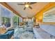 Comfortable sunroom with wood paneling, and furniture at 196 John Waites Ct., Georgetown, SC 29440