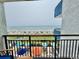 Relaxing ocean view from the condo balcony with comfortable seating for enjoying the beach scenery at 2001 S Ocean Blvd. # 303, Myrtle Beach, SC 29577