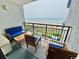 Inviting balcony with seating and an ocean view, perfect for relaxation and enjoying coastal scenery at 2001 S Ocean Blvd. # 303, Myrtle Beach, SC 29577