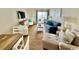Inviting living room featuring ocean view, comfortable seating, and modern décor at 2001 S Ocean Blvd. # 303, Myrtle Beach, SC 29577