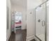 Well-lit bathroom with glass-enclosed shower, showcasing modern fixtures at 204 33Rd Ave. N, North Myrtle Beach, SC 29582