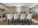 Spacious kitchen featuring a large island with barstool seating and ample cabinet space at 204 33Rd Ave. N, North Myrtle Beach, SC 29582
