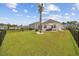 Landscaped backyard with patio and furniture at 205 Longside Ct., Little River, SC 29566