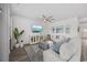 Stylish living room with a modern shiplap wall, plush seating, and contemporary decor for relaxing at 205 Longside Ct., Little River, SC 29566