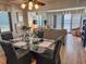 Open concept dining and living area offering an ocean view from multiple points at 2101 S Ocean Blvd. # A-4, North Myrtle Beach, SC 29582