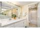 Bright bathroom with double sinks, quartz counters, large mirror, and shower/tub combo at 213 Westleton Dr. # 16B, Myrtle Beach, SC 29572