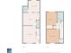 Two-story floor plan featuring a living room, kitchen, laundry, dining area, and bedrooms with walk-in closet at 218 Waccamaw Village Dr. # 218, Myrtle Beach, SC 29579