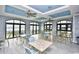 Inviting dining area with ocean views, featuring cozy seating and elegant finishes at 2180 Waterview Dr. # 635, North Myrtle Beach, SC 29582