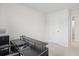 Home office with sleek black desk setup next to a white door at 238 Christiana Ln. # C, Myrtle Beach, SC 29579