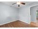Bedroom with hardwood floors, natural light and a ceiling fan at 238 Stonebrook Dr., Myrtle Beach, SC 29588