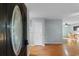 View of the light-filled home interior through a decorative glass front door at 238 Stonebrook Dr., Myrtle Beach, SC 29588
