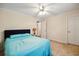 Comfortable bedroom features soft carpet, and bright windows with neutral colored walls at 263 Walden Lake Rd., Conway, SC 29526
