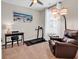 Relaxing living room with plush chair, accent lighting, and a beach-themed art piece at 35 Delray Dr. # 3A, Murrells Inlet, SC 29576
