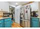 A kitchen features stainless steel appliances, and two-tone cabinetry at 356 Lakeside Crossing Dr., Conway, SC 29526