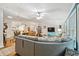 Open-concept living room and dining area with plenty of natural light and modern decor at 356 Lakeside Crossing Dr., Conway, SC 29526