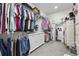 Spacious walk-in closet with lots of shelving and rack space for optimal storage at 4206 Falls Oaks St., Myrtle Beach, SC 29579