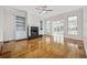Elegant living room with a marble fireplace and hardwood floors at 465 Vereen Rd. # 10, Murrells Inlet, SC 29576