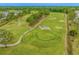 A beautiful aerial view of a lush green golf course, perfect for a relaxing game with friends or Gathering at 4890 Luster Leaf Circle # 201, Myrtle Beach, SC 29577