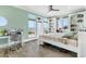 Serene bedroom featuring ocean views, built-in shelves, and a cozy atmosphere for restful nights at 4900 N Ocean Blvd., Myrtle Beach, SC 29577