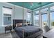 Unique bedroom with a hanging swing bed, ocean views, and a cozy atmosphere for a relaxing retreat at 4900 N Ocean Blvd., Myrtle Beach, SC 29577