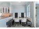 Cozy dining nook with booth seating, perfect for casual meals and gatherings in the kitchen at 4900 N Ocean Blvd., Myrtle Beach, SC 29577