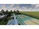 Rendering of new pickleball courts, pool, and playground in a new construction neighborhood at 5039 Selene Ct., Myrtle Beach, SC 29588