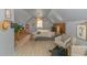 Cozy bedroom with nautical themed decor, a comfy bed, and unique lighting at 510 Rum Gully Rd., Murrells Inlet, SC 29576