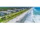 Stunning aerial view showcasing beachfront property with vibrant coastal scenery and easy access at 5601 N Ocean Blvd. # C-314, Myrtle Beach, SC 29577