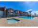 Resort-style pool and hot tub area with lounge chairs, perfect for relaxation at 5601 N Ocean Blvd. # C-314, Myrtle Beach, SC 29577