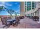 Inviting outdoor patio with comfortable seating and scenic views, ideal for relaxing and socializing at 603 S Ocean Blvd. # 1205, North Myrtle Beach, SC 29582