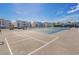 Full tennis court under a bright blue sky offers a recreational and active lifestyle at 639 Waterway Village Blvd # 14-I, Myrtle Beach, SC 29579