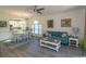 Spacious living area with a dining area and a modern kitchen in an open layout at 690 Riverwalk Dr. # 201, Myrtle Beach, SC 29579